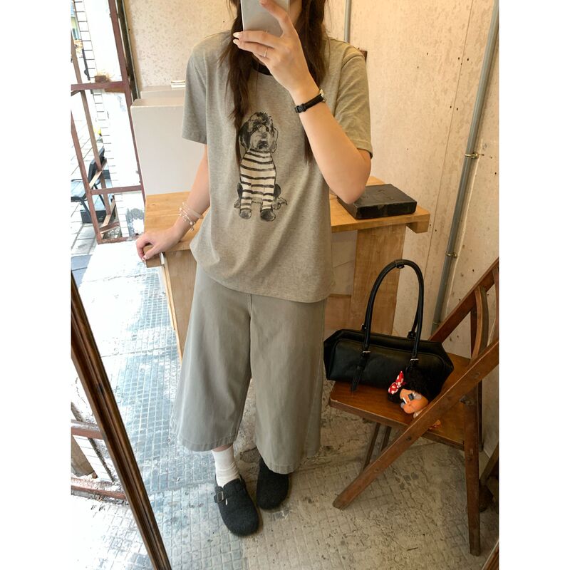 Beautiful 《Tone Perfect》 New Arrival 100% Cotton High-Waisted Straight Loose Cropped Pants for Women 80819 Beautiful 《Tone Perfect》 New Arrival 100% Cotton High-Waisted Straight Loose Cropped Pants for Women 80819