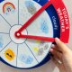 English Enlightenment Cognitive Felt Board Turntable Weather Animals Week English Classroom Word Learning Game Props for Young Children