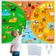 Amazon Cross-Border Educational Toys Felt Earth Animal Cognition Busy Board Wall Stickers Interactive and Playable Kindergarten Decoration