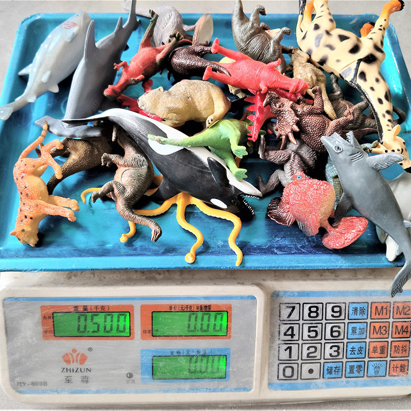 Clearance processing weighing toy simulation farm wild marine dinosaur animal model blind box children's cognitive ornaments