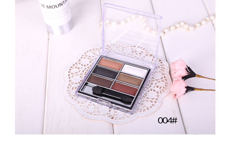 Thơ spelly chính hãng Penny thanh lịch mượt mà 6 màu câm đĩa phấn mắt Kéo dài không nở màu mắt hộp màu đất - Bóng mắt bảng mắt perfect diary