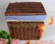 Không đan dây tre đan wicker lưu trữ hộp nhà hoàn thiện dụng cụ lưu trữ hộp bẩn quần áo giỏ giỏ