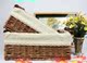 hộp vải đựng đồ Ưu đãi đặc biệt thiết bị gia đình wicker Lưu trữ giỏ lưu trữ giỏ hoàn thiện hộp lưu trữ giường giỏ rơm không nho hộp nhựa 4 ngăn