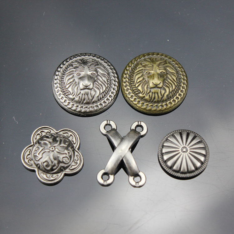 Diy luggage accessories leather bag hand-made retro silver rivets crunched lion decorative nails alloy material not rusted
