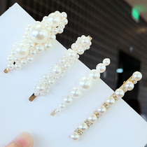 South Korea Net Red Pearl hairclip back of the head clip adult headwear hair card female bbclip girl small small edge clip