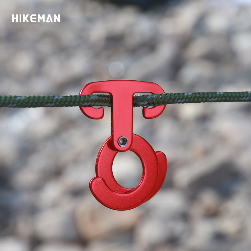 Outdoor Hook Five Dress Bundle Fixed Buckle Tent Windproof Rope Multifunction Hanging Button Aluminum Alloy Stop Slip Adjustment Hook