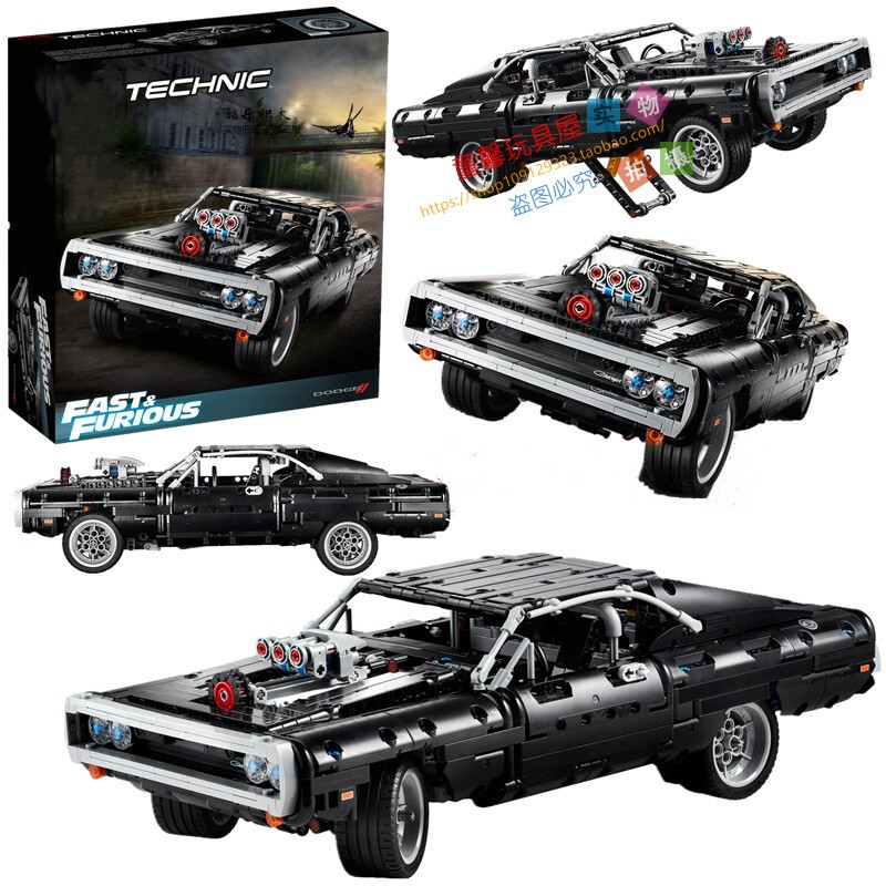 Suitable for Lego's 2026 New Product, Fast and Furious Dodge Charger Racing Car Building Block Toy 42111