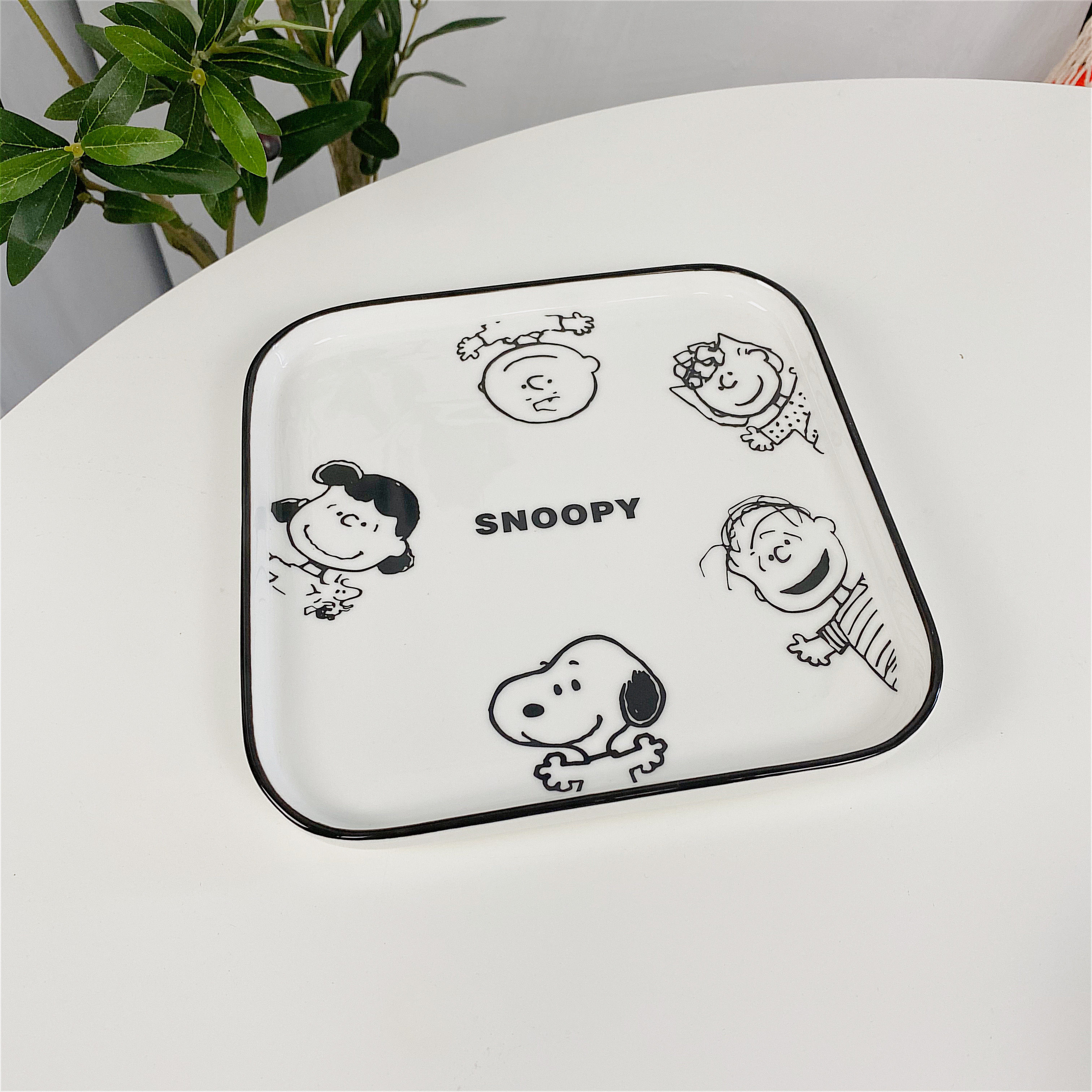 Japanese Korean Wind in Nordic ceramic bowl creative tableware with spoon cute girl heart breakfast dish rice bowl