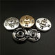 High-end metal buttons for women's woolen coats, snap buttons, windbreaker jackets, hidden hidden buttons, snap buttons, mother-in-law buckles