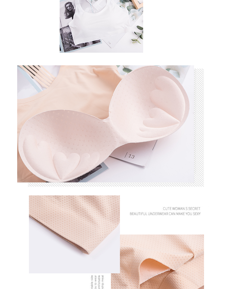 Cộng với phân bón XL mùa hè băng lụa ống yếm thể thao đáy quần chống sáng áo ngực đẹp lưng đồ lót nữ bra thể thao đẹp