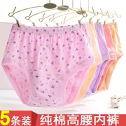 Đồ lót nữ trung niên và trung niên cotton mẹ đồ lót cũ eo cao cỡ lớn quần short tam giác lỏng quần đầu mùa hè cotton