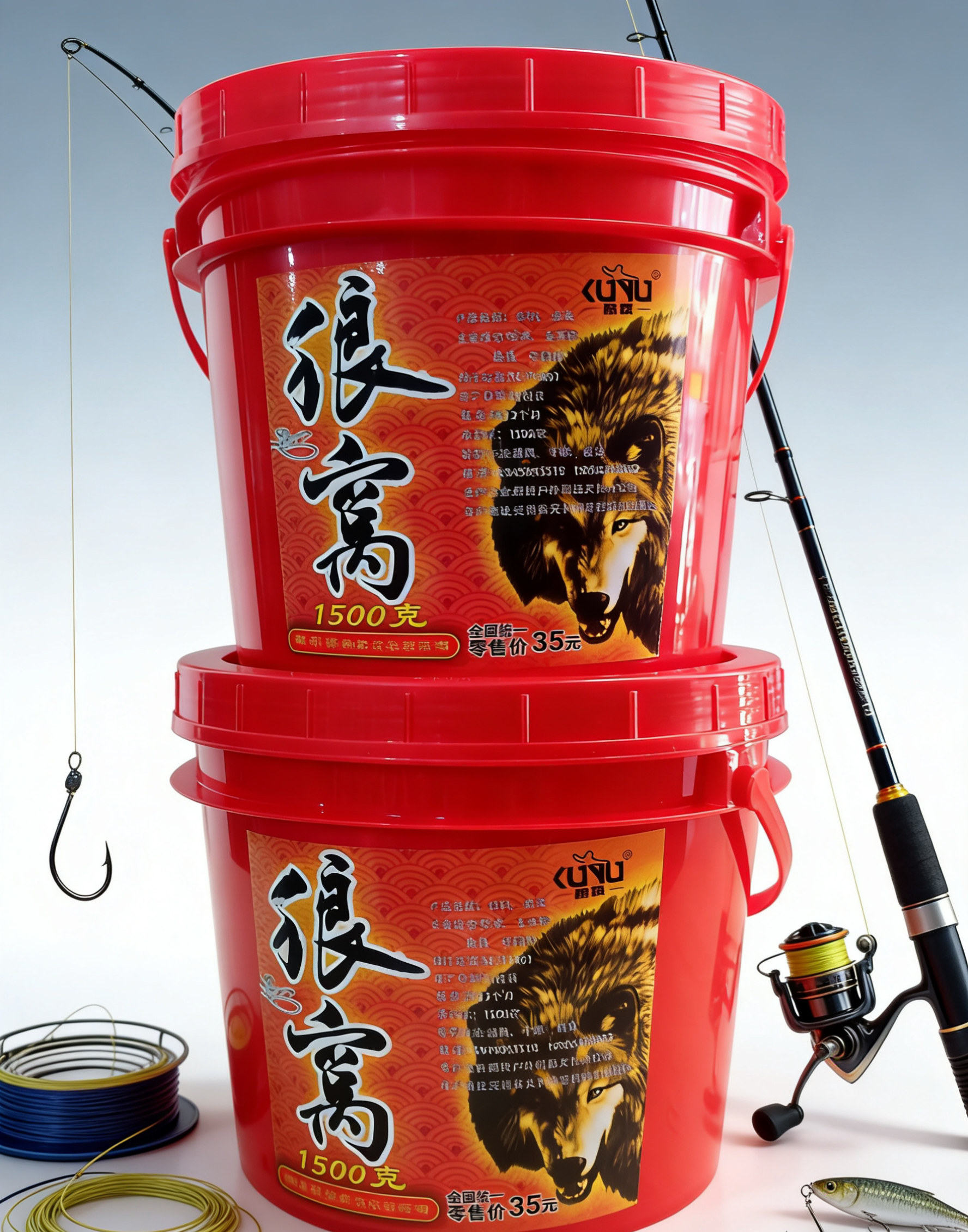 钓鱼必买:酷娱狼窝鲫鱼诱饵 红+黑钓鱼神器 fishing🎣-台钓饵-淘宝好物网