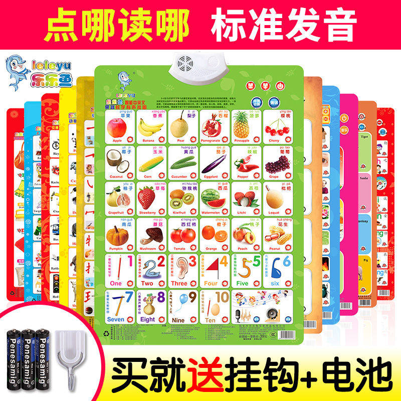 Children Early Teach Pinyin Sound Wall Chart Babies Look At Graphic Literacy Cognitive Cards Enlightenment Vocal voice Chart Toys