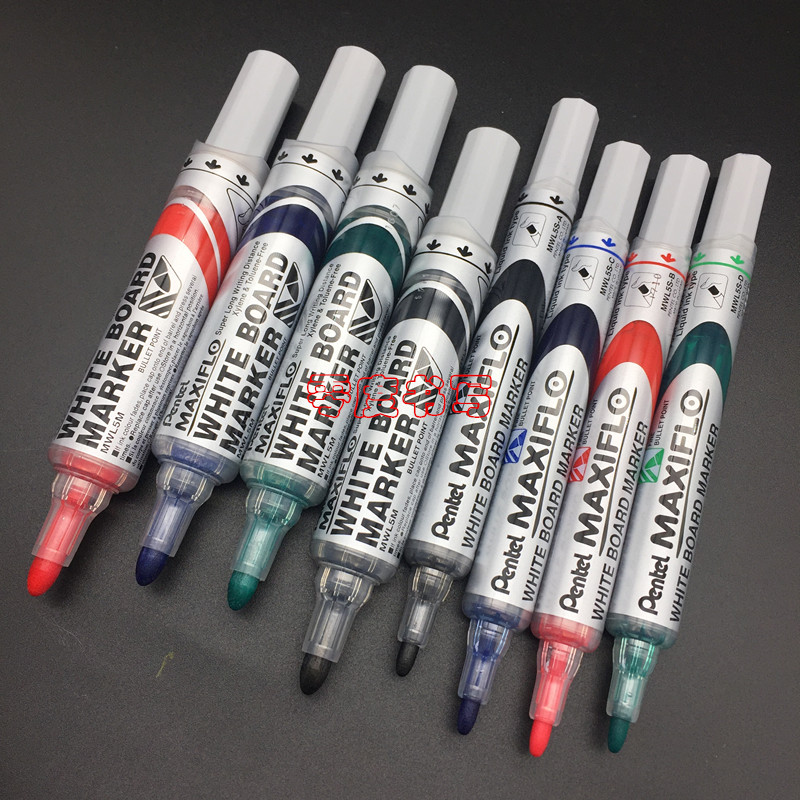 Pentel Whiteboard pen MWL5M MWL5S hydraulic electronic whiteboard pen 6 0 4 0 Environmental whiteboard pen