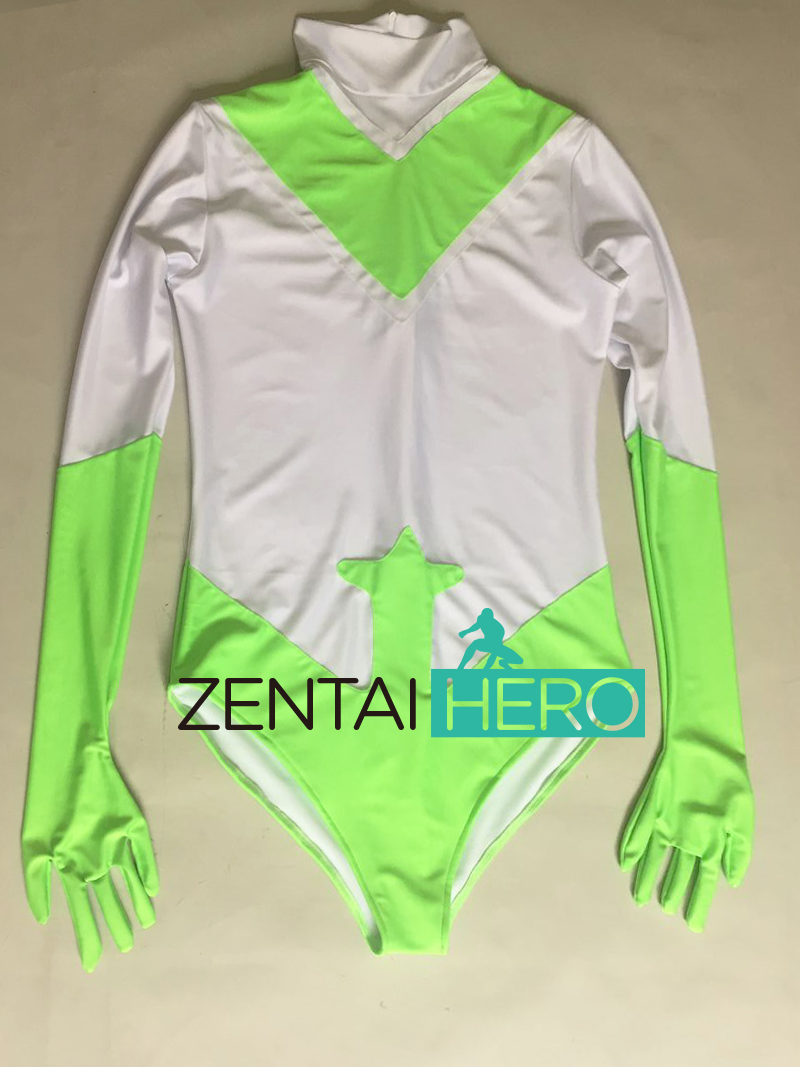 TePhoto Heroine Huge Series Female Otto Hero Tight Fit Grey Green Leica Cors Gymnastics Suit