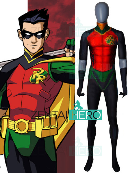 Comics Superhero Rebirth Robin Bodysuit Rebirth Robin Cosplay Without Cape