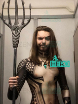 DC movie Sea King Hero Tights Battle suit Stretch Lycra Aquaman Cosplay Tattoo Top