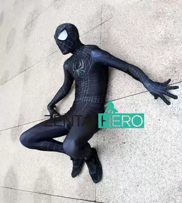 Real shot 3D printing black venom Spider Spiderman Halloween role playing Cosplay Costume