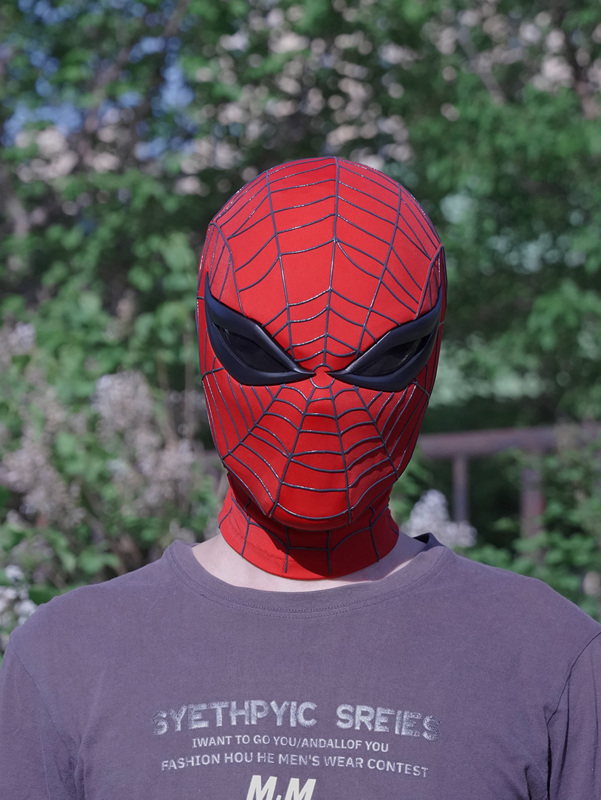 Comic Version of the Ultimate Spider-Man Mask, Handmade