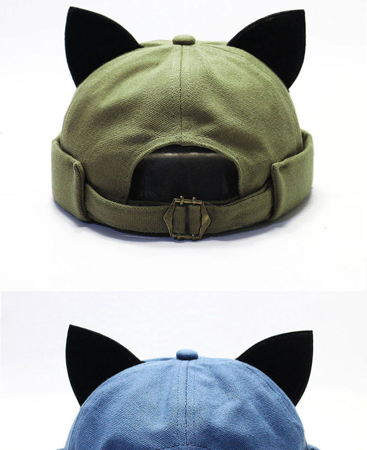 Brimless Docker Cat Ears Hat NEW COLORS [Adjustable] Playful Meow