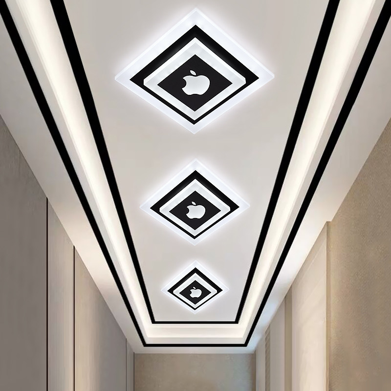Creative aisle lights corridor lights porch lights simple modern LED spotlights embedded in the door balcony lights downlights