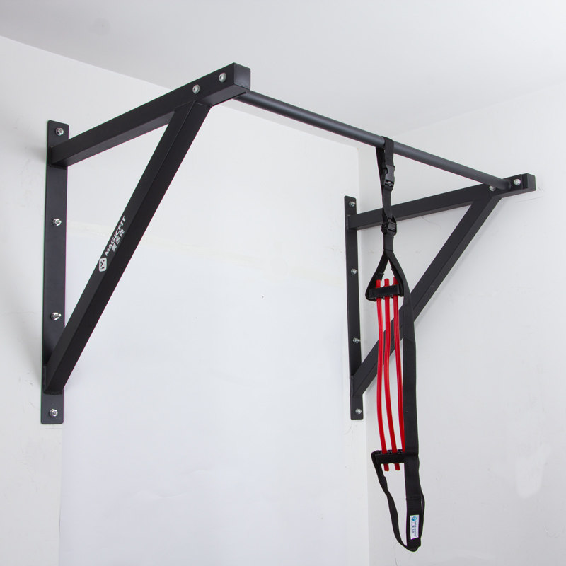 Pull-up ups wall punching horizontal bar thick home double force arm bracket indoor fitness equipment back exercise