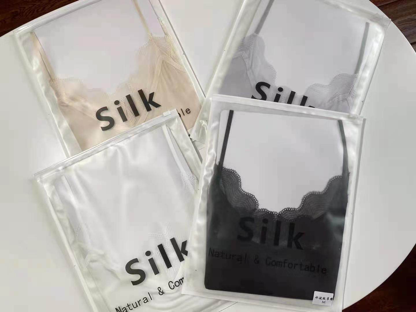 Acetate Harness Silk Real Silk Method European Station European And European Goods Foreign Trade Women's Dress Inside the Bottomed Vest Woman