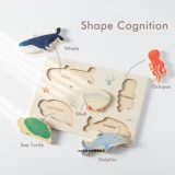 Семейный морской космонавт, деревянная головоломка, раннее развитие, мозговой штурм