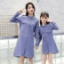 Phụ huynh-trẻ em xuân 2018 bộ đồ mới thủy triều cho mẹ mùa thu hai mảnh phiên bản Hàn Quốc của phần dài của thời trang
