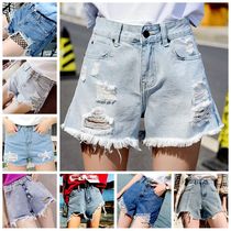 Summer womens wholesale ground stall source Korean version Denim Shorts Female girl Denim Skirt Broadlegged Pants Manufacturer Direct