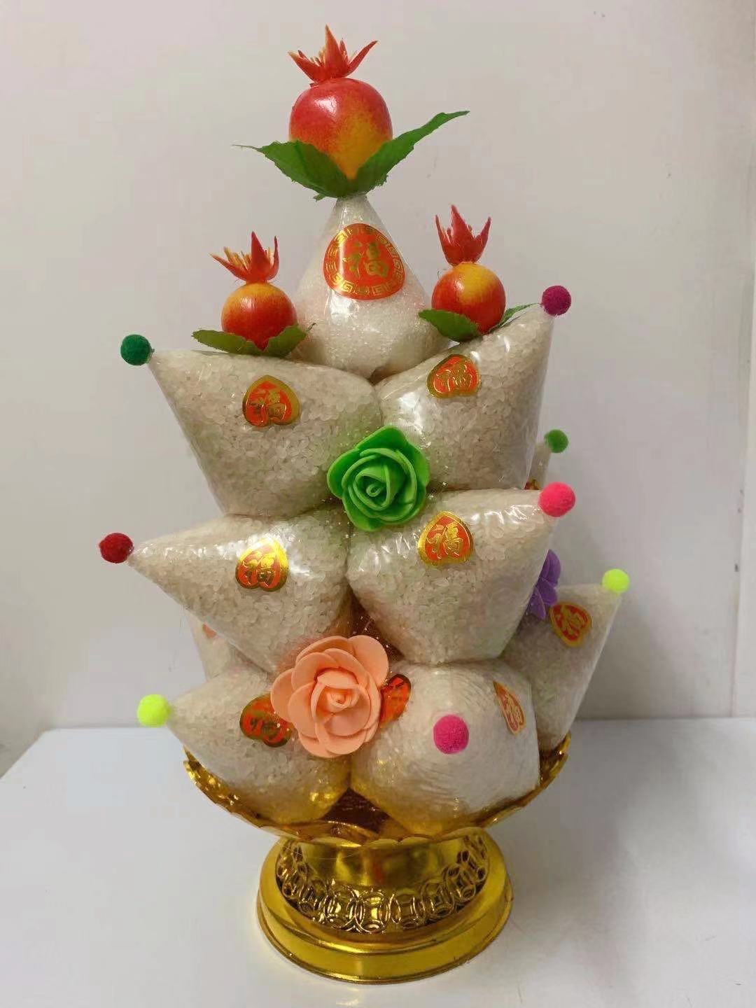 Chaoshan god worship origami supplies at the end of the year to thank god grace Buddha worship fu peach longevity peach spare parts matching
