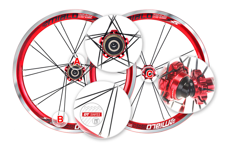 Roues de vélo MIALO 16 pouces - Ref 2363423 Image 24