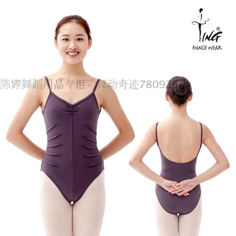 Chen Ting Waist Interred Fold Harnesses High Play Ballet Dancer Body Suit Body Suit Imported Fabric