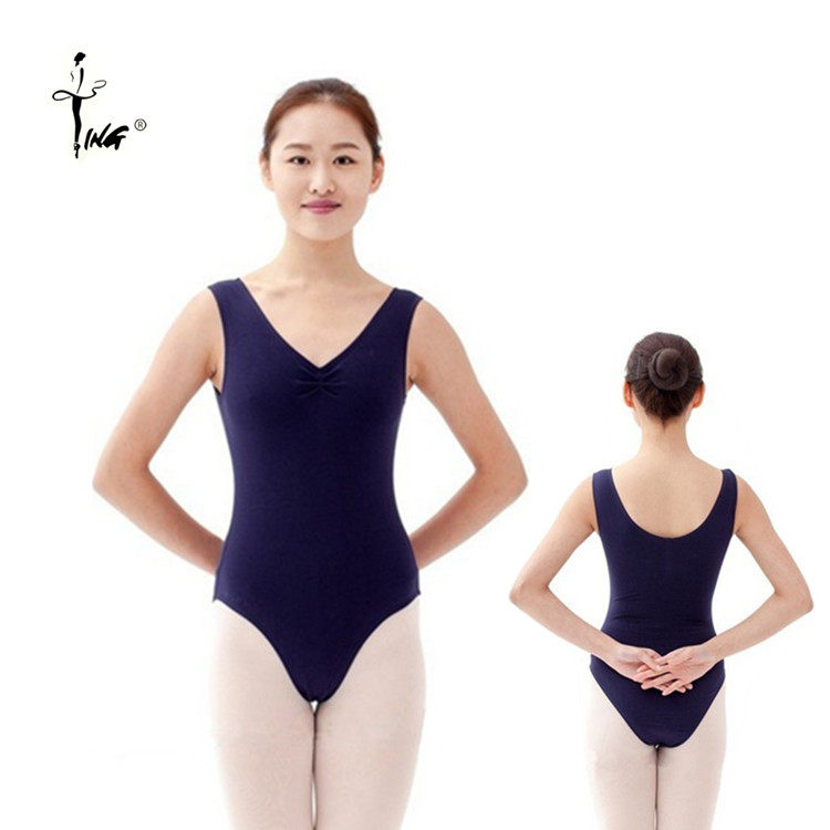 Chen Ting wide camisole jumpsuit gymnastics body suit ballet practice suit tight one-piece practice suit