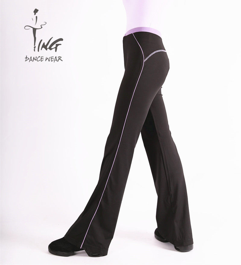 Chen Ting Collage Dance Pants Practice Pants Trousers Long Pants Women Adults Microhorn Bodybuilding Square Dance Costumes Dancing Pants