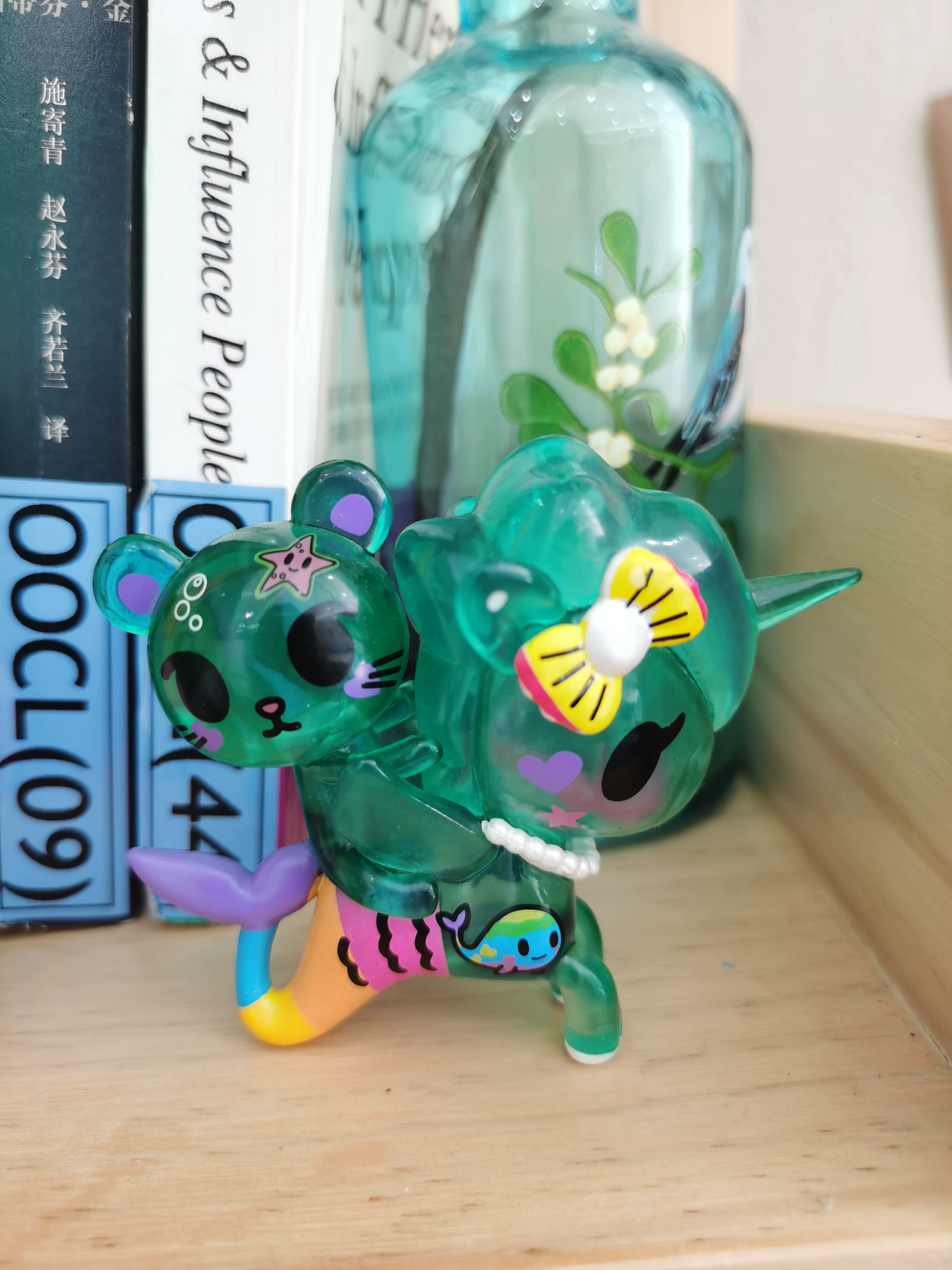 Tokidoki и его друг подарок единороги зверь скрытая коробка изумрудный глазурованный стекло прозрачное водоросли