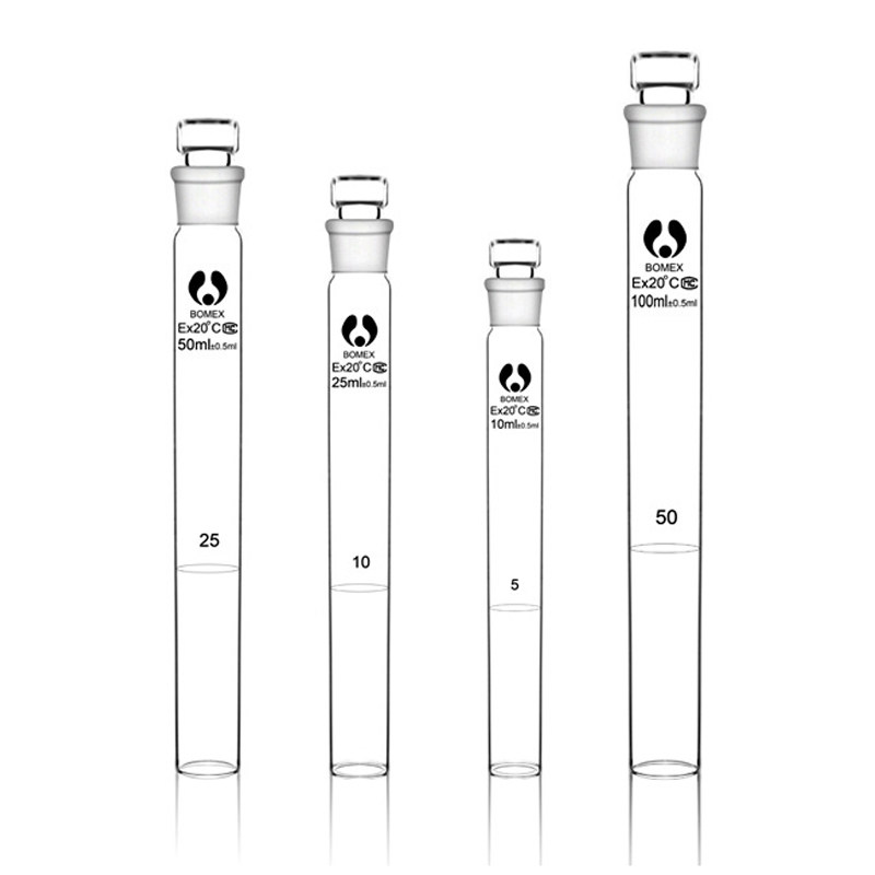 玻璃具塞比色管10ml/25ml/50ml/100ml 白色/棕色 规格齐全
