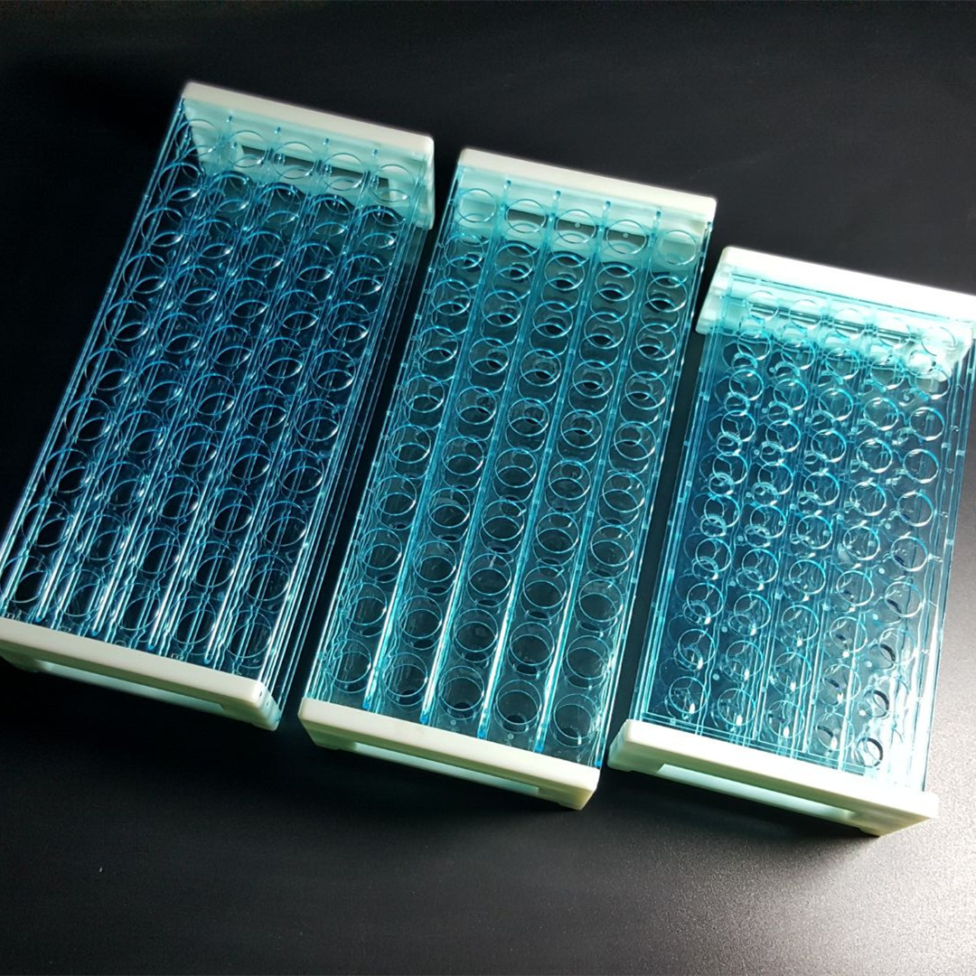 三层可拆 塑料试管架 多功能离心管架 孔径13 16 18MM 50孔