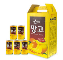 Haitai Mango Juice 180mL *15 cans Korean imported beverage