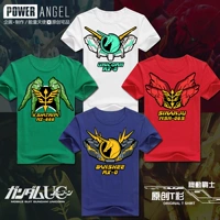 Energy Angel Mobile Suit Gundam UC Áo thun ngực Anime Hai Yuan Ngoại vi ngắn tay áo thun Unicorn - Carton / Hoạt hình liên quan hình dán nổi