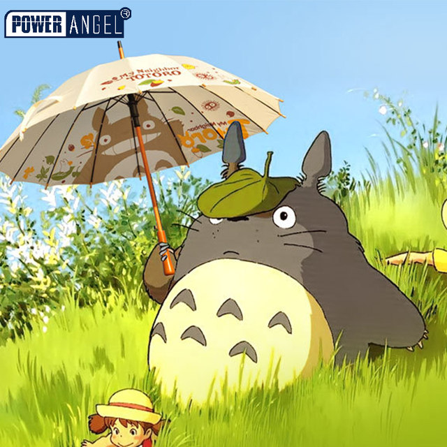 ເພື່ອນບ້ານຂອງຂ້ອຍ Totoro Sunny Umbrella Sunny Umbrella Girl Cute Birthday Gift Anime Peripheral ร่มກັນແດດມືຍາວສອງມິຕິ