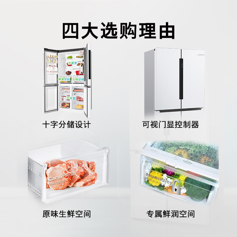 博世BCD-605W(KMF61A20TI)冰箱图片