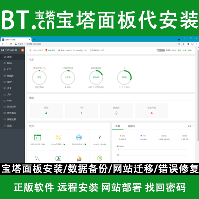 Linux Baotapanel Installation Service, Windows Baotapanel Setup, Online Website Deployment, Synology Remote Installation