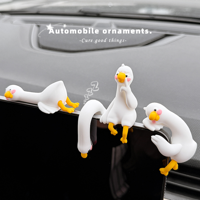 Cute Little Duck Healing-Style Car Decoration, Car Stress-Relief Accessory, Dashboard Screen Display Decoration Cute Little Duck Healing-Style Car Decoration, Car Stress-Relief Accessory, Dashboard Screen Display Decoration