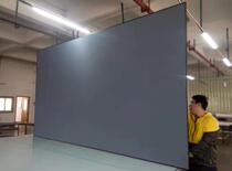 Anti-light curtain cloth 92 inch ultra narrow side metal frame Home HD projector curtain cloth Hard curtain