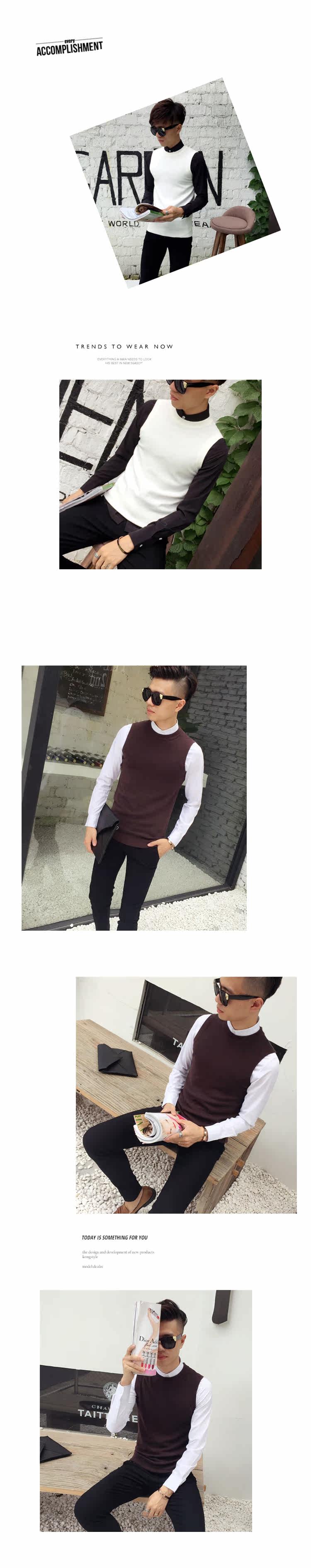 Débardeur homme Woolen gilet en coton - Ref 1598112 Image 14