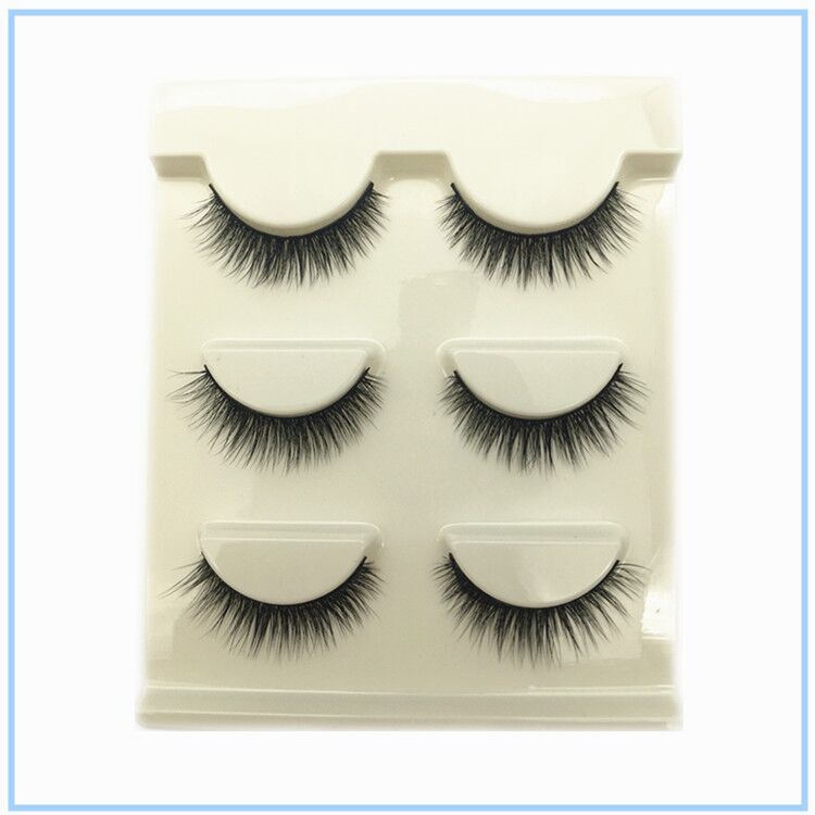 3D thuần thủ công lông mi giả 18 lớp đa chiều mô phỏng trang điểm nude tự nhiên dài dày 3 cặp vận chuyển 2 để gửi keo keo kích mí the face shop