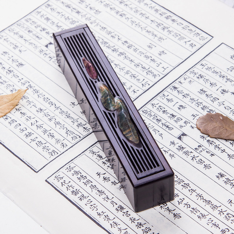 黑檀随身线香盒口袋微型迷你红木酸枝香薰炉携带短款车载袖珍存储