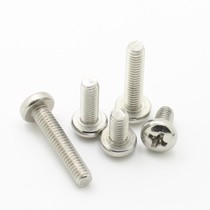 201 stainless steel cross pan head screws round head screws 3*6 100 pieces
