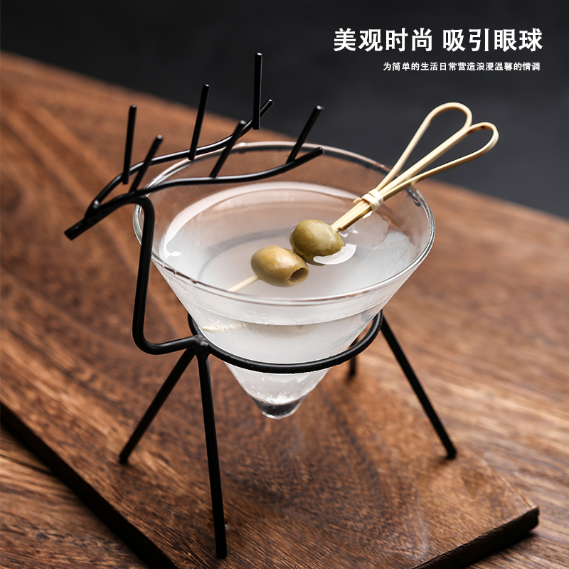 ins net red little deer iron art cocktail cup personality west restaurant wine glasses glass cup creative cold drinks cup mug